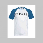 A.C.A.B. pánske modrobiele tričko s čiernym logom 100%bavlna značka Fruit of The Loom (viacero motívov na výber)